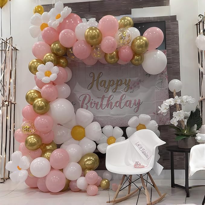 Pink Gold Balloons Set - Image 3