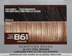 L'Oreal Paris Feria Multi-Faceted Shimmering Permanent Hair Color, B61 Downtown Brown, Hair Dye Kit, Pack of 2