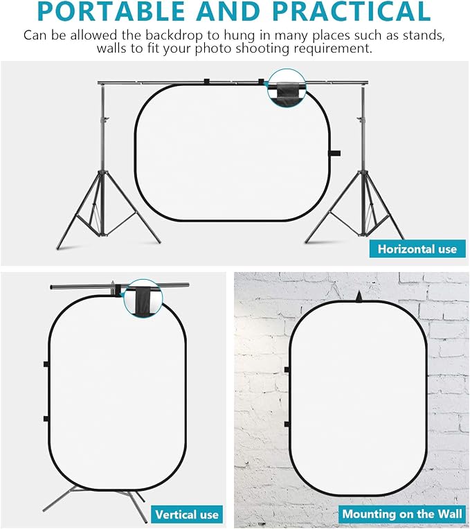 Neewer 5x7ft/1.5x2m Chromakey Foldable Backdrop - Image 4
