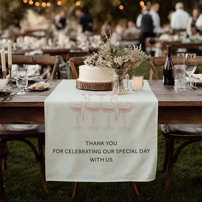 Mapileng Wedding Reception Welcome Linen Banner Sign, Personalized Couple Names - Image 6