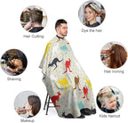 Men Women Adults Unique Kangaroo Australia Salon Haircut Capes, Lightweight Hairdressing Haircut Apron for Hairdressers, Profession Barbershop Supplies