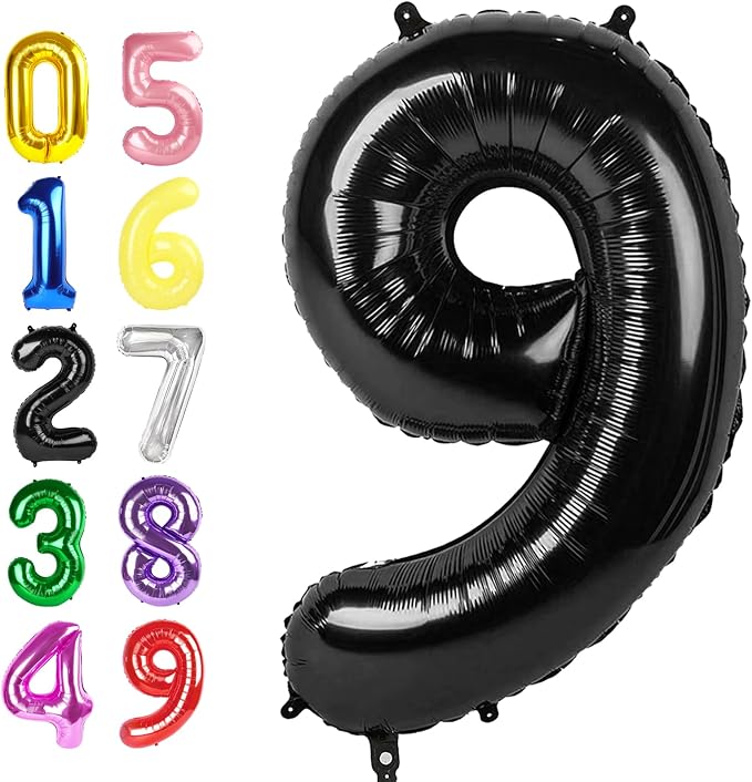 Number Foil Balloons 40 Inch 8 Balloon by Argthjy