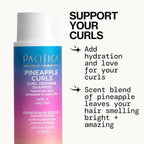 Pacifica Beauty Pineapple Curls 3-Step Hair Care Kit: Curl Defining Shampoo + Conditioner + Pineapple Swirl Curl Cream – Enhances Curls, Reduces Frizz, Vegan & Silicone-Free
