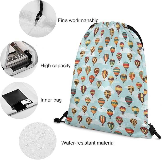 Large Capacity Beam Bag Drawstring Backpack - Image 4