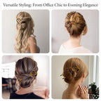 10 Pcs Prestige French Hair Pins for Women, Retro Acetate French Twist Hairpin Thin Thick Hair Clips Elegant Decorative U-shaped Hair Accessories for Updos Chignons & Buns
