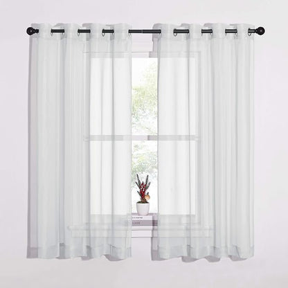 NICETOWN Sheer Curtains 63 Long by NICETOWN
