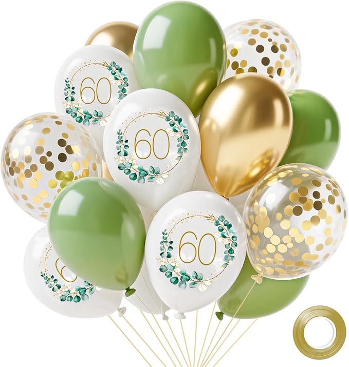 Sage Green Balloons by Hongplus