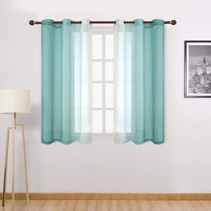 DWCN Ombre Short Sheer Curtains by DWCN