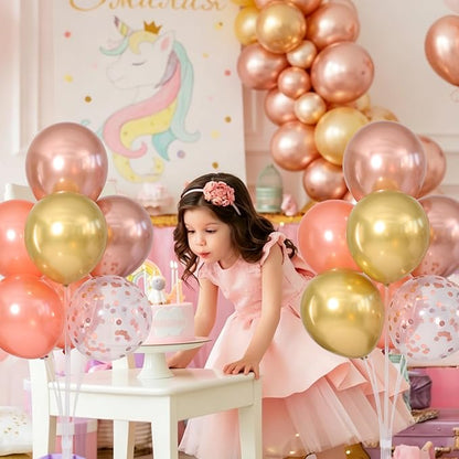 Rose Gold Balloons Table Centerpieces Stand Kit - Image 5