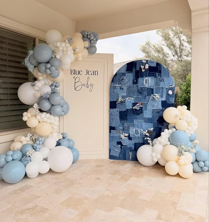 Dusty Blue Balloons Arch Kit - Image 5