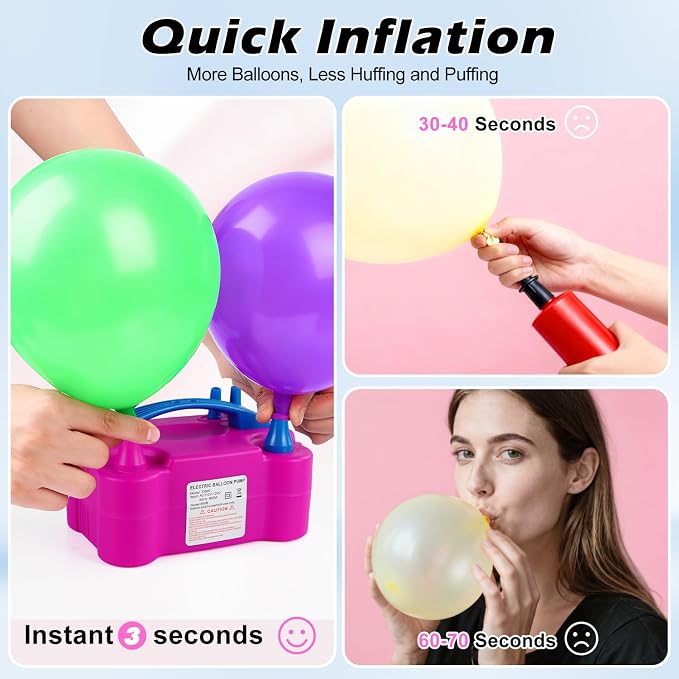 Electric Balloon Pump Dual Nozzle 110V 600W - Image 6