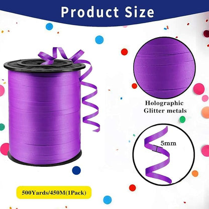 500 Yard Premium Dark Purple Curling Ribbon Balloon String, 3/16" - Image 2