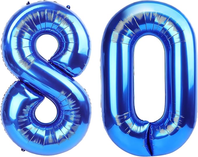 Number Balloons Navy Blue Balloons by United-UnicornsParty