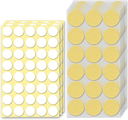 120Pcs Clear Adhesive Dots & Masking Tapes, 20mm/0.79" Sticky Double Sided Dots by Unknown