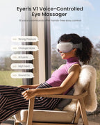 RENPHO Eyeris 1V Eye Massager with Heat, FSA Eligible HSA, Christmas Gifts for Women Men, Eye Mask for Migraines Voice Control, Eye Care, Eye Massager for Migraines Reduce Strain