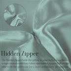 Mulberry Silk Pillowcases Set of 2, Both Sides Real Silk Pillowcase for Hair and Skin Prevent Acne Organic Silk Pillow Cases 2 Pack with Hidden Zipper, Sage Green, Standard (20"×26")