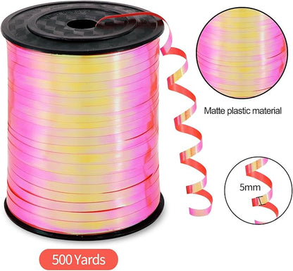 TONIFUL 500 Yards Iridescent Red Curling Ribbon Balloon String | Iridescent - Image 2