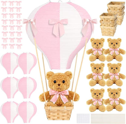 6 Sets Bear Hot Air Balloon Decorations Table Centerpieces by ACMEE
