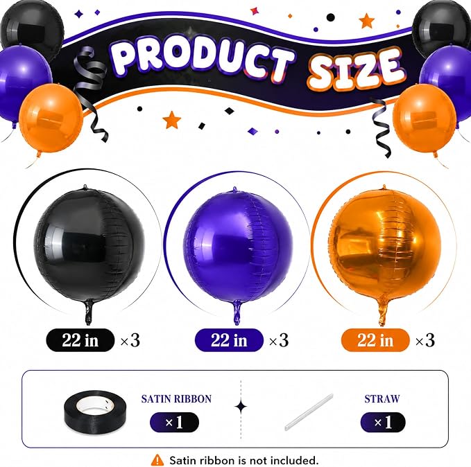 Halloween Round Foil Balloons - Image 2