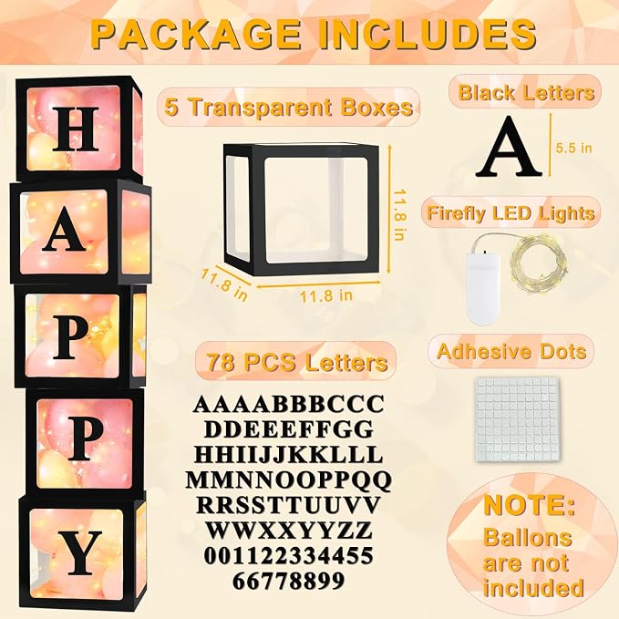 Ledido Transparent Balloon Boxes - Image 3