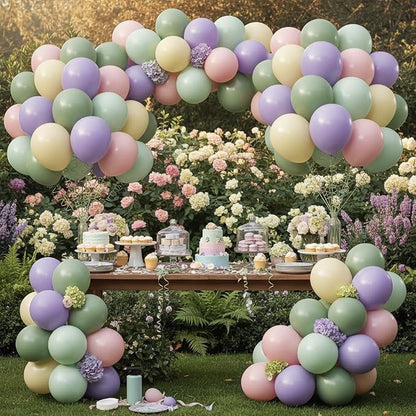 Pastel Balloons for Wildflower Baby Shower Birthday Decorations | 60Pcs 12Inch - Image 5