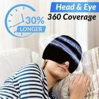 Coldest Gel Ice Headache Migraine Face Relief Hat, Cold Therapy Migraine Relief Cap Migraine Ice Head Wrap Ice Pack Mask, Cold Compress Headache Relief Cap