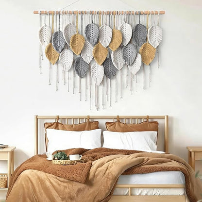 Large Macrame Wall Hanging Boho Woven Tapestry Chic Modern Home Decorations | - Image 5