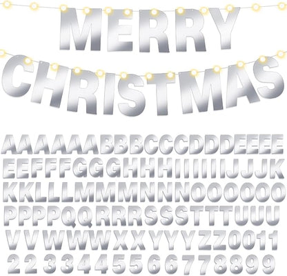 TaoBary 112 Pcs DIY Letter Kit Glitter Customizable Banner Letters Include 107 - Image 8