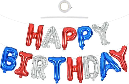 TONIFUL Happy Birthday Balloons Banner 16 Inch Mylar Letters Birthday Sign by TONIFUL