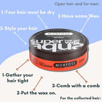 Morfose Super Aqua Hair Gel Wax with Strong Flexible 4 Hold, All Day Long, Hair Wax for Women and Men, Edge Wax, Gel Wax, Manage Flyaways, and Curls, Mango Scent, 5.92 Fl. Oz