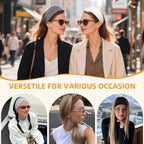Headbands for Women Non Slip 6Pcs Thick Headbands Fashion Wide Headband Elastic Hairbands for Women's Hair Soft Head Band Workout Yoga Hair Accessories