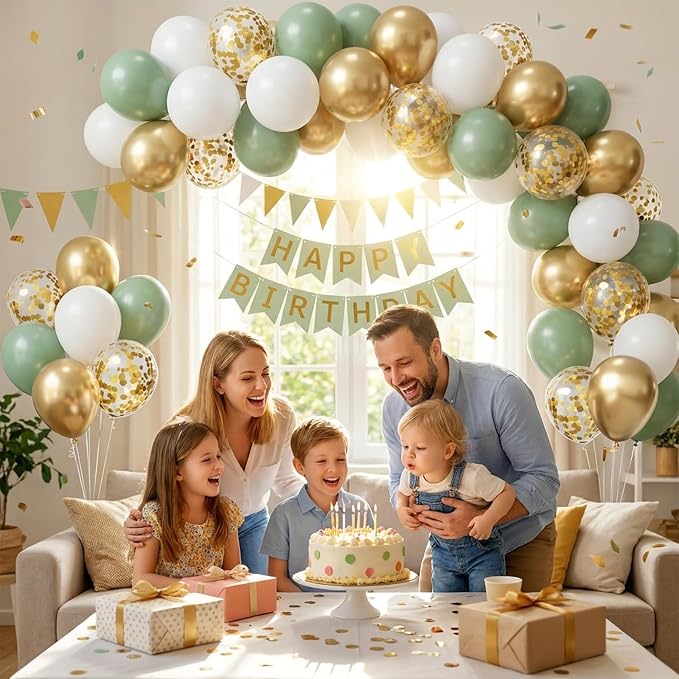 Sage Green Balloons Arch Kit - Image 2