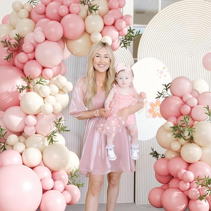 Pink Balloon Arch Kit for Baby Shower Bridal Shower Birthday Decorations | - Image 5