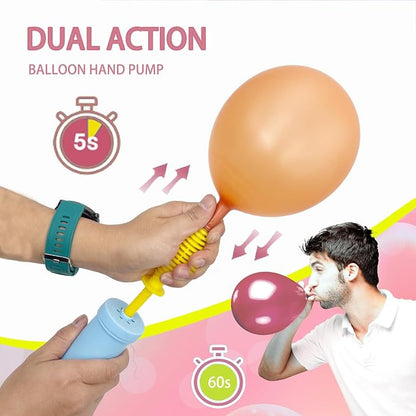 Balloon Hand Pump, Balloon Pump Hand Two-Way Dual Action, Air Pump - Image 4