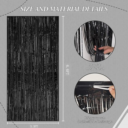 DECOCKRAT 2 Pack Foil Fringe Backdrop - Image 3