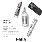 L’Oreal Paris Feria Toner, Long Lasting Anti-Brass Hair Toner for Brunettes, Vegan and Ammonia-Free Hair Care Formula, Iced Brunette, 1 Kit