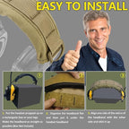 PROHEAR HC01 Headset Cover Tactical Advanced Earmuffs Modular Cover Fit for 3M WorkTunes Peltor Howard Leight Impact Walkers Razor - Desert