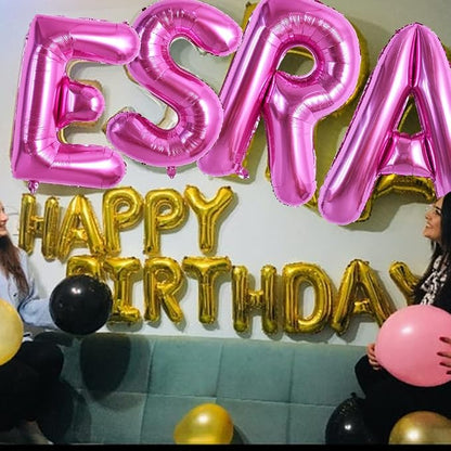 TONIFUL 40 Inch Large Rose Red Letter E Balloons - Image 6