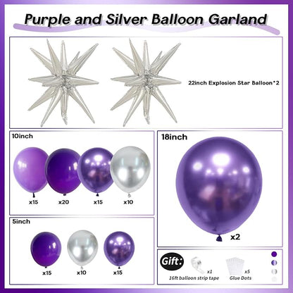 Dark Purple Balloon Arch Kit - Image 2