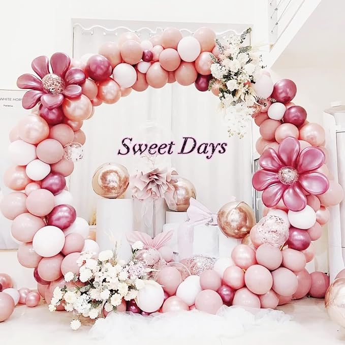 Round Backdrop Stand 8FT White Wedding Balloon Arch Stand - Image 3