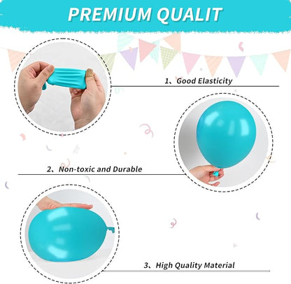 Pink Blue Purple Balloons, Hot Pink Metallic Purple Teal Blue Balloon - Image 9
