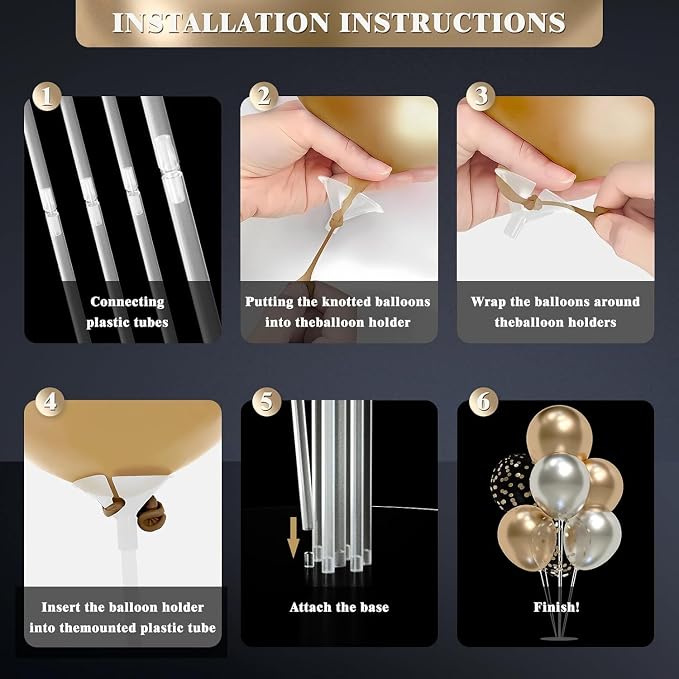 10 Sets Balloon Stand Kit, balloon sticks Holder - Image 5