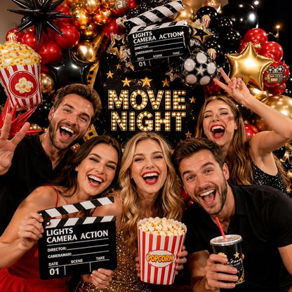 Movie Night Balloon Garland Arch Kit 168Pcs - Image 8