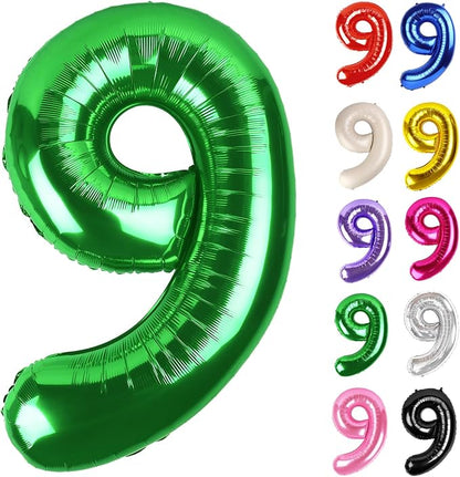 Green Number 9 Balloon 40 Inch by IWERP