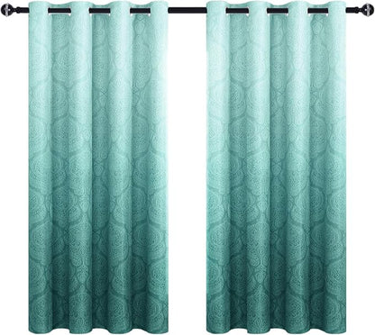 DWCN Ombre Blackout Curtains for Bedroom - Image 9