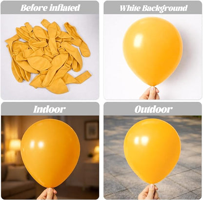 Voircoloria 90pcs Lemon Yellow Balloons Garland Arch Kit, 18 12 10 5 Inch | - Image 3