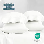 Bare Home Microfiber Bulk Pillow Cases - Standard/Queen Size Set of 4 - Cooling Pillowcases - Double Brushed - Ivory Pillowcases 4 Pack - Easy Care (Standard - 4 Pack, Cream)