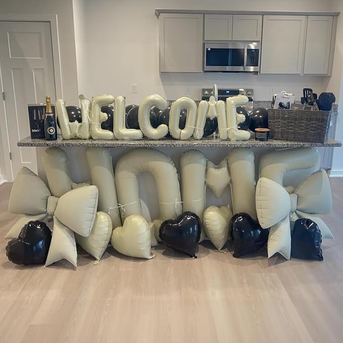 40 Inch Beige WELCOME HOME Letter Balloon - Image 6