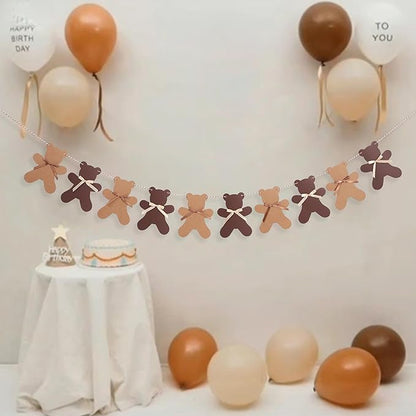 We Can Bearly Wait Teddy Bear Garland -Teddy Bear Birthday or Gender Reveal - Image 7