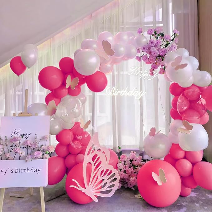 18 Inch Hot Pink Balloons 12 Pack Big Magenta Fuchsia Balloons Thick Latex Hot - Image 9